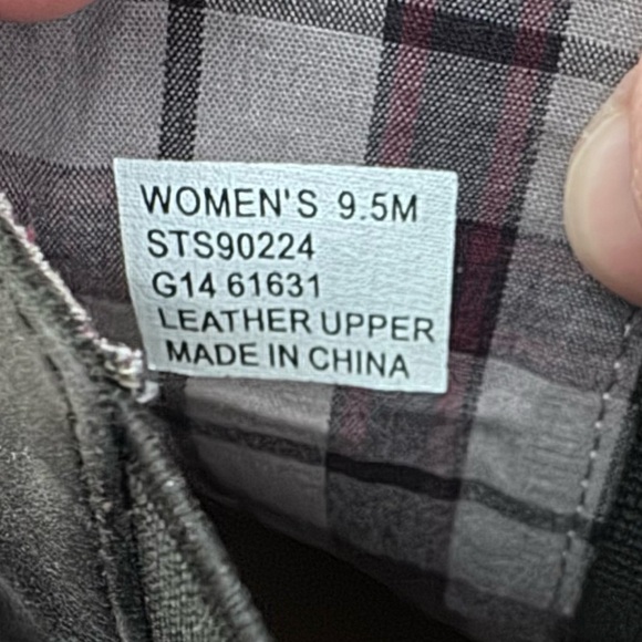 Sperry womans Liberty Chelsea boot heeled black leather braided detail Size 9.5 - Picture 5 of 6